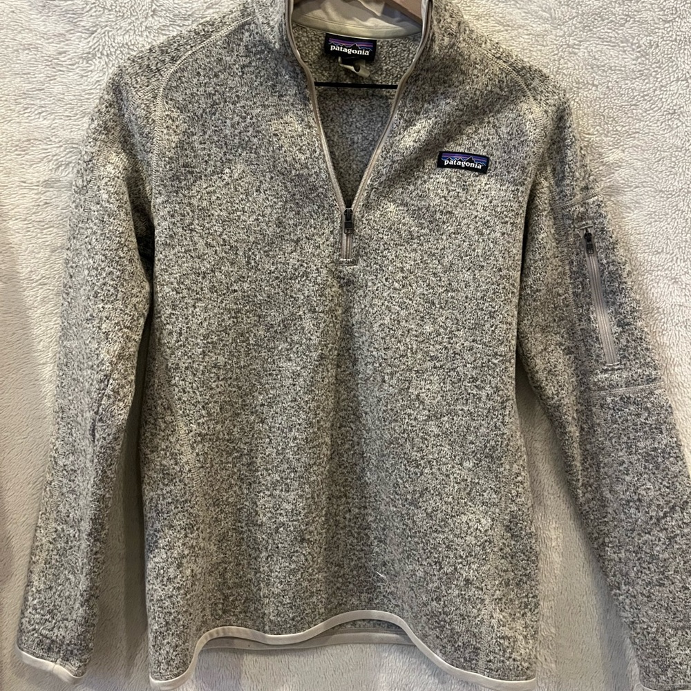 Patagonia Women's Gray Zip-Up Sweater